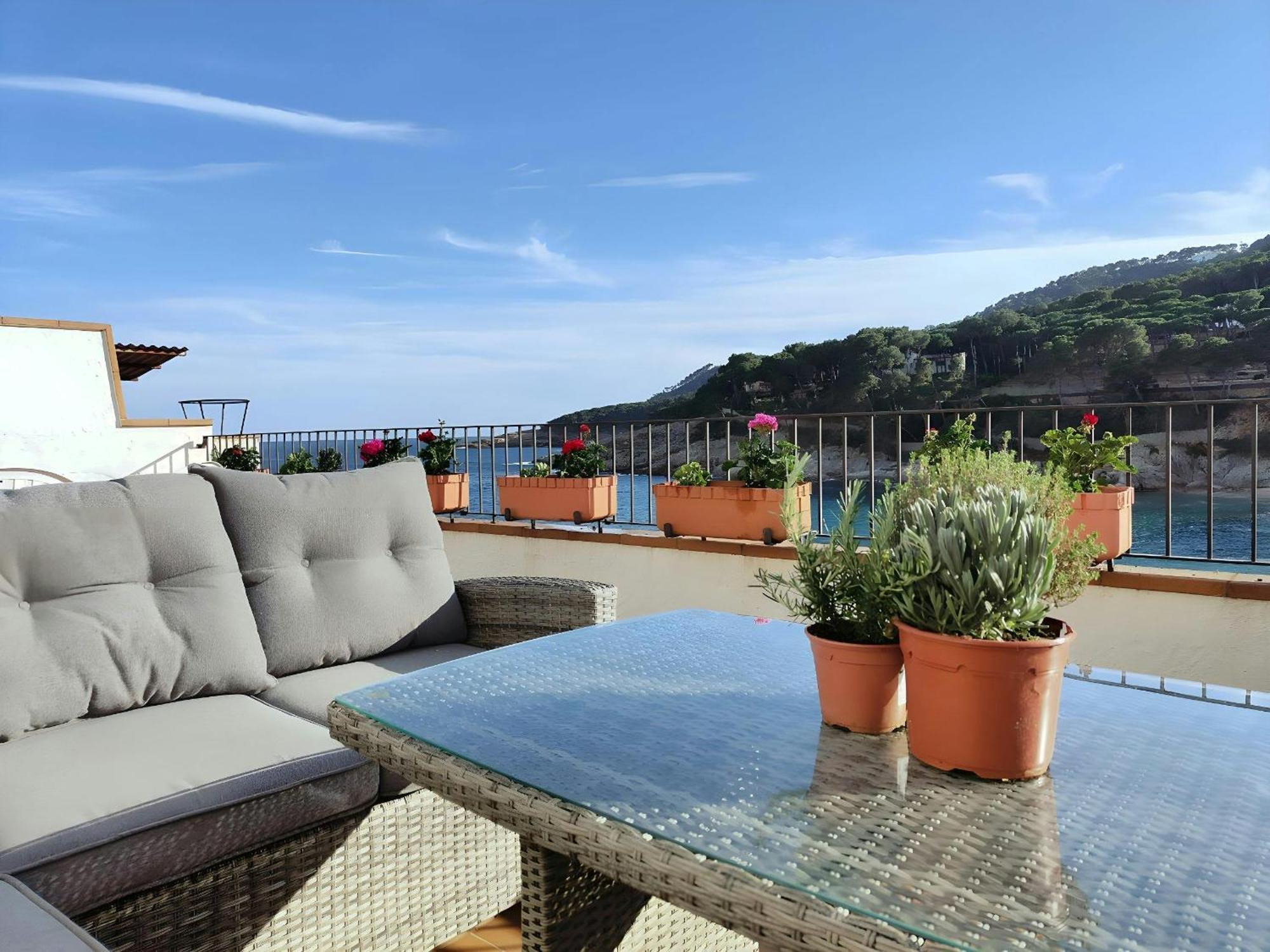 Апартаменти Tamariu Platja - Penthouse On Passeig Del Mar. Екстер'єр фото